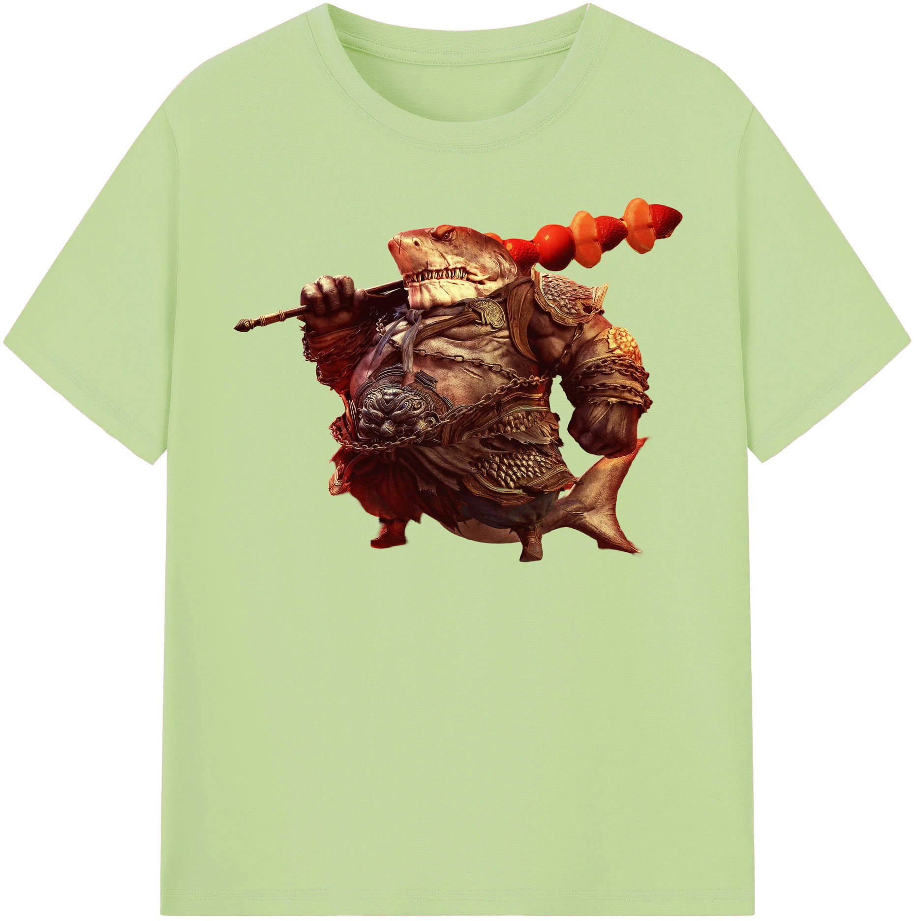 （画像用） Ne Zha 2 ナタ 魔童の大暴れ 綿100％半袖Tシャツ（フロントプリント）